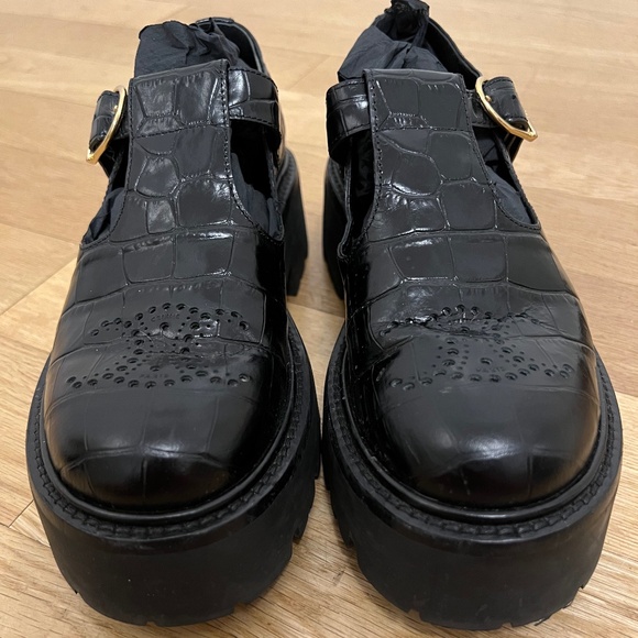 Chunky Celine Mary Jane Loafers - Picture 1 of 16